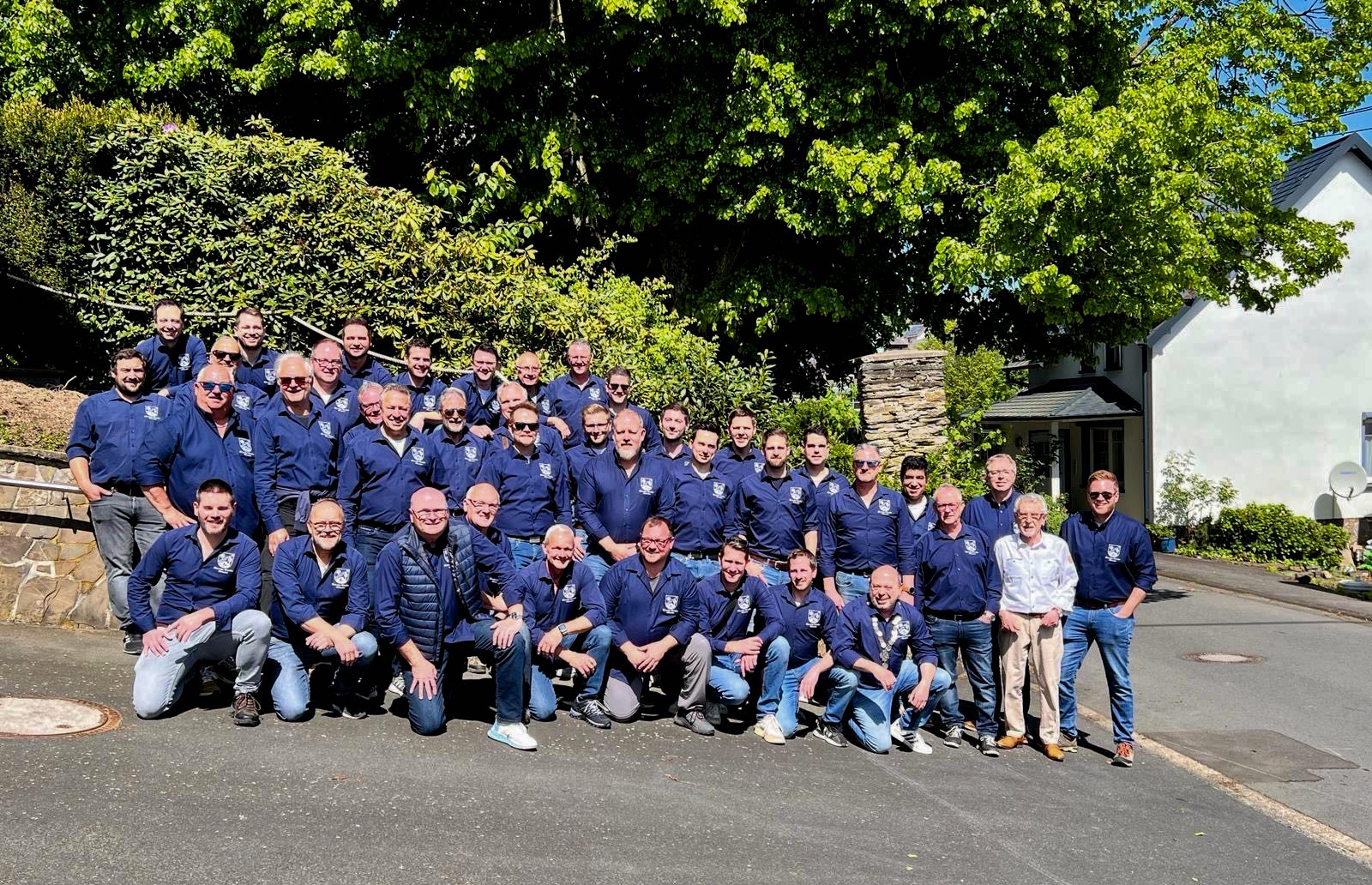 Gruppenbild der ehemaligen Burschen 2024