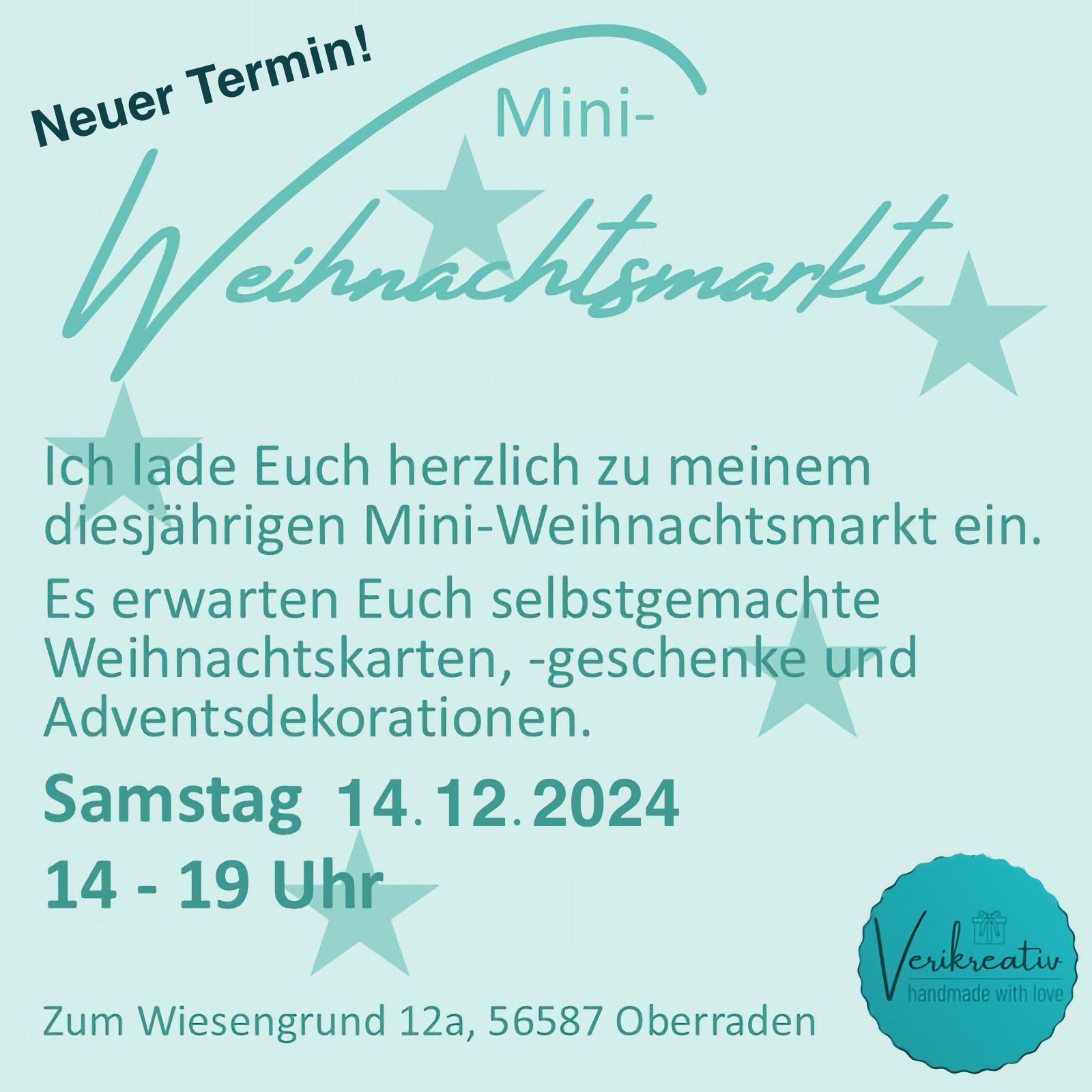 Ein ladung zum Miniweihnachtsmarkt
