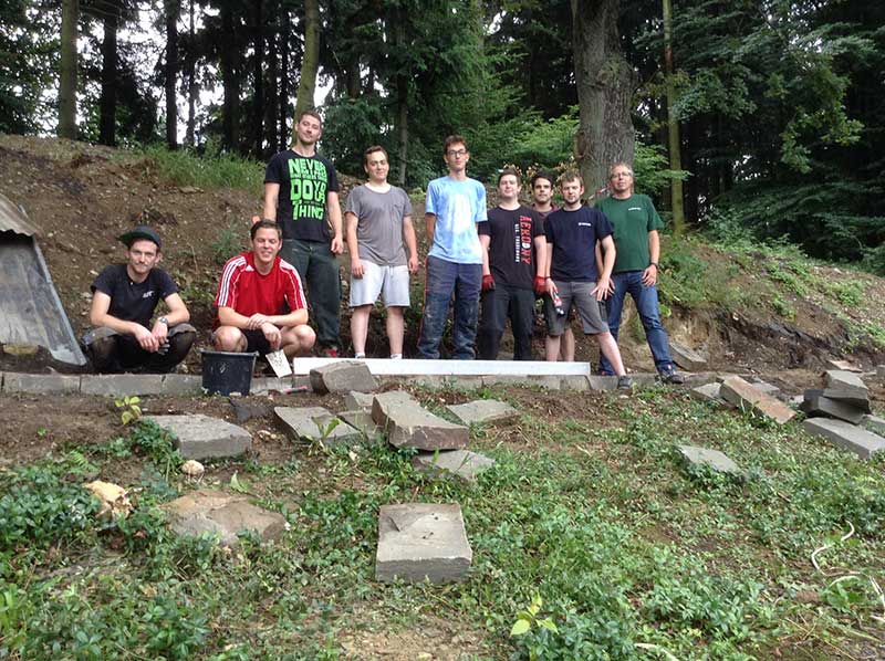 Die Jungs des Burschenvereins 'Frisch Auf' Oberraden